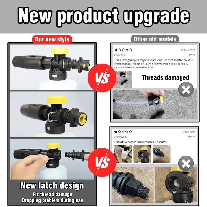 Canon à mousse réglable pour nettoyeur haute pression Karcher K2 K3 K4 K5 K6 K7
