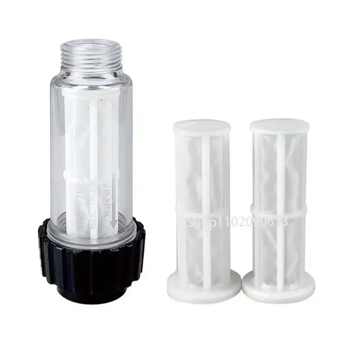 Filtre à eau pour nettoyeur haute pression Karcher K2 K3 K4 K5 K6 K7 G 3/4'' avec 2 cartouches filtrantes pour Lavor et Nilfisk