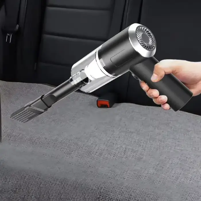 Aspirateur à main sans fil haute puissance, mini aspirateur portable pour voiture avec fonction sèche-cheveux pour le nettoyage intérieur des véhicules