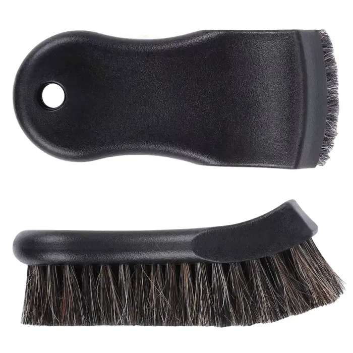 Brosse de nettoyage en crin de cheval pour cuir Brosse de nettoyage en crin de cheval véritable Outi