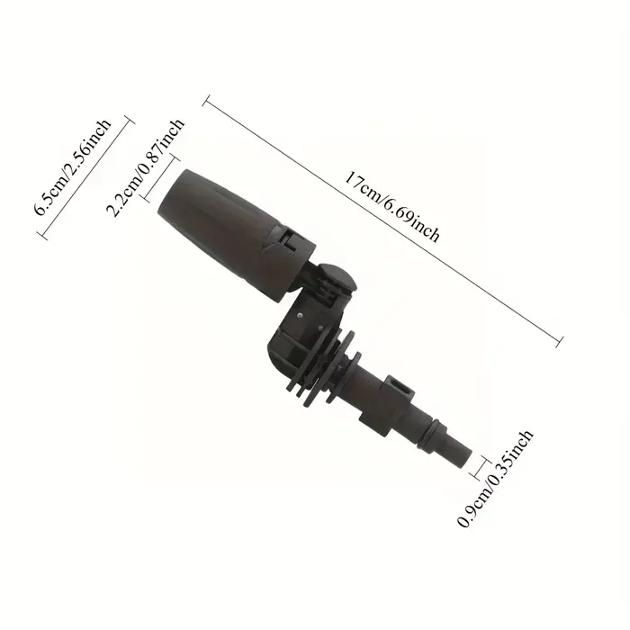 1 pièce robuste 360° ° Buse rotative réglable à haute pression compatible avec les nettoyeurs