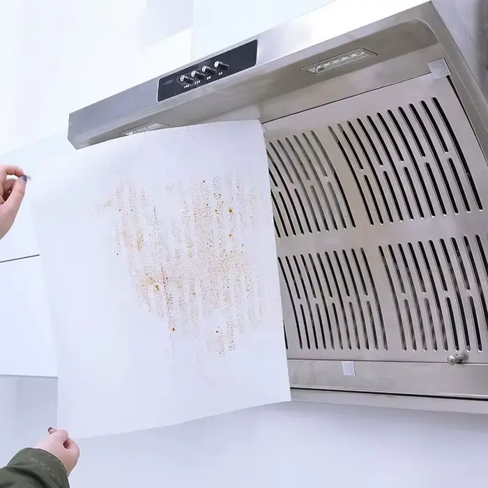 Papier filtre jetable Non tissé pour hotte de cuisine