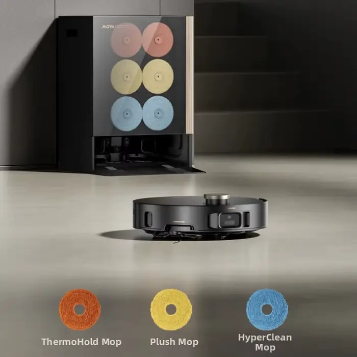 2 pièces de serpillière en peluche pour aspirateur robot MOVA pour MOBIUS 60