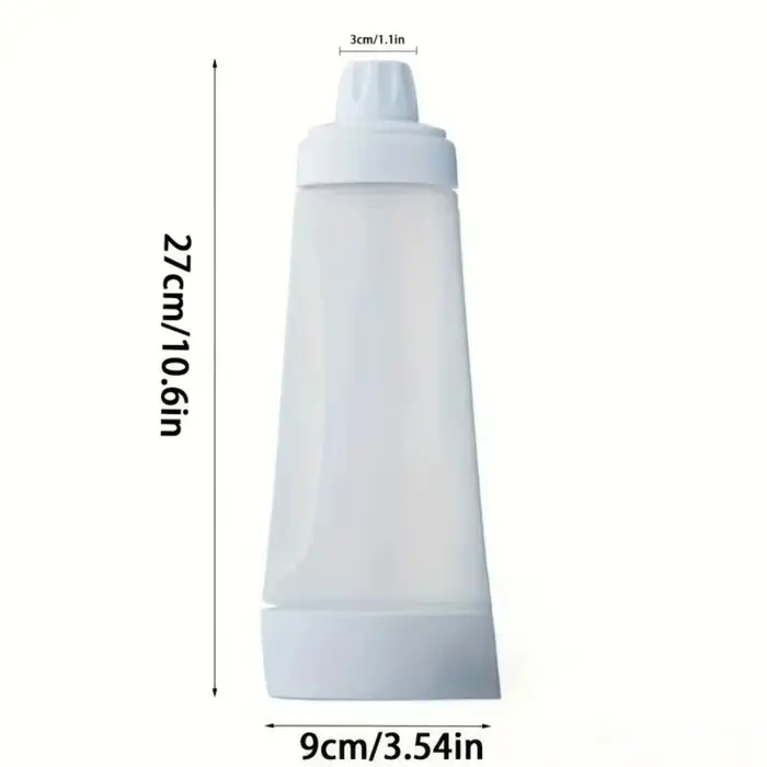 Bouteille mélangeuse de pâte manuelle 1000 ml avec échelle graduée, distributeur de pâte pour crêpes