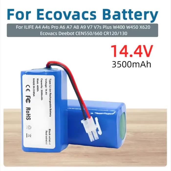 Batterie pour aspirateur ILIFE A4 A4s Pro A6 A7 A8 A9 V7 V7s Plus W400 W450 X620 Ecovacs Deebot CEN5