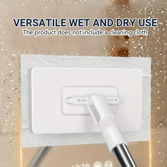 Serpillère plate compatible avec les chiffons de nettoyage standard pour cuisine