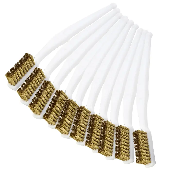 Brosse métallique en laiton 10 pièces efficace pour le nettoyage des métaux industriels