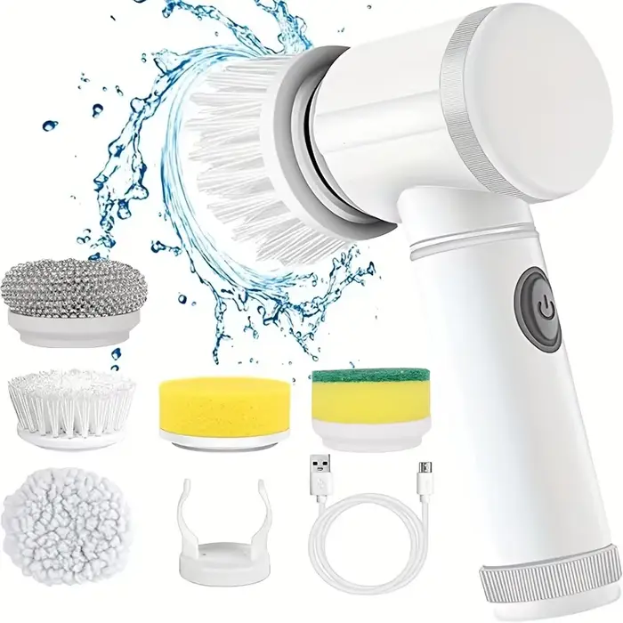 Brosse à récurer électrique 5 en 1