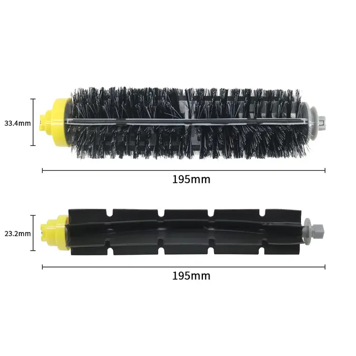 1 brosse à poils + 1
