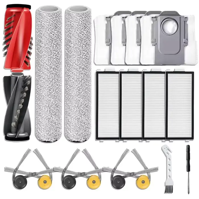 Accessoires pour aspirateur robot : sac à poussière, rouleau principal, brosse latérale, filtre HEPA