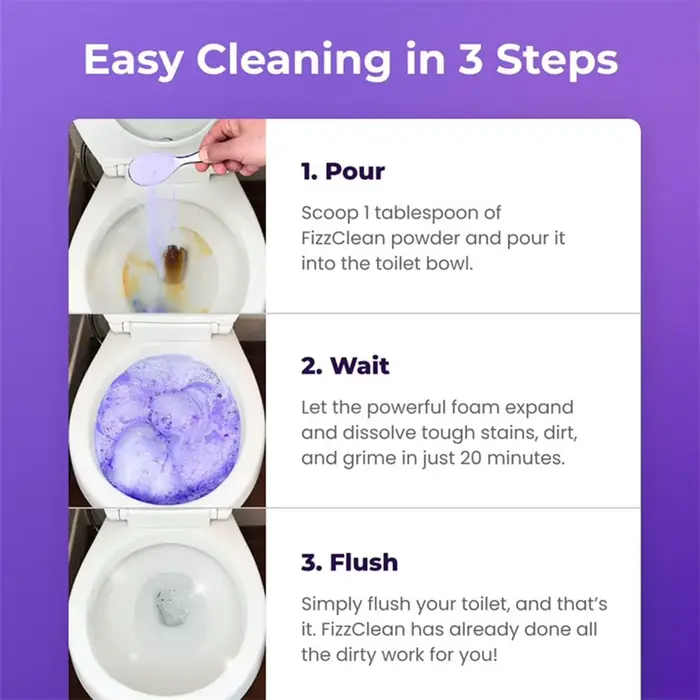 Nettoyant pour toilettes et urinoirs contre les odeurs et la saleté