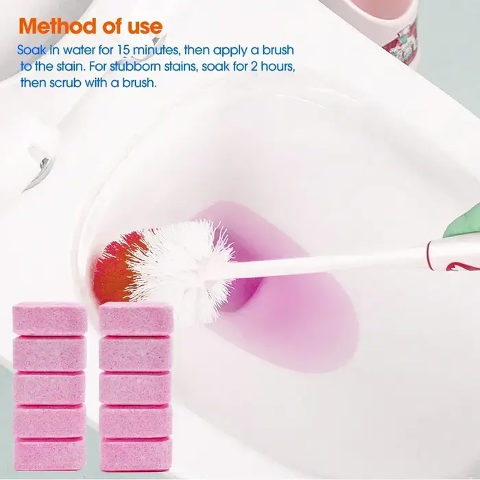 Comprimé effervescent pour le nettoyage des toilettes