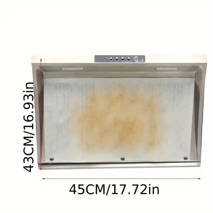 12 pièces jetable hotte filtre à huile papier Non-tissé