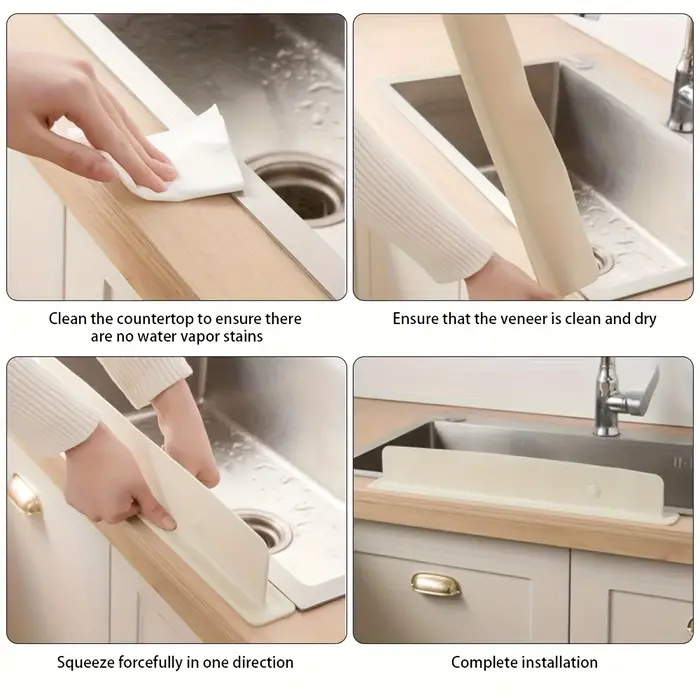 Protection anti-éclaboussures en silicone pour évier