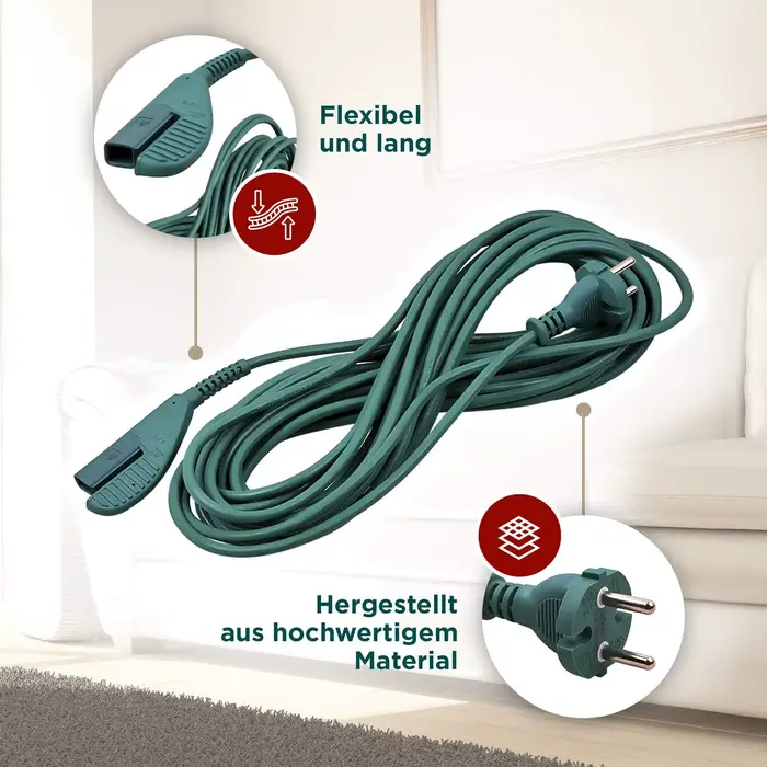 Câble de connexion du cordon d'alimentation utilisé pour remplacer l'aspirateur Vorwerk Kobold
