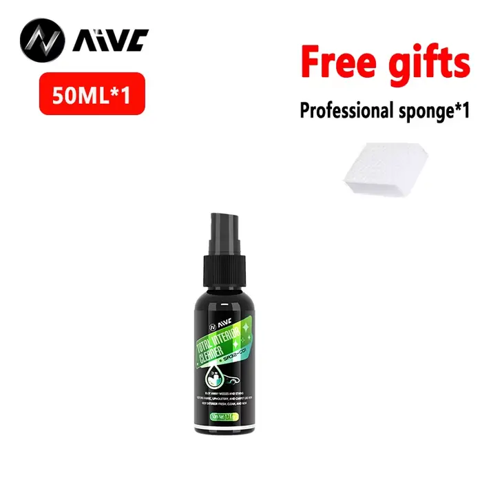 AIVC-Nettoyant intérieur de voiture, cuir, tissu, toit, sans lavage, ceinture de sécurité, bain, déc