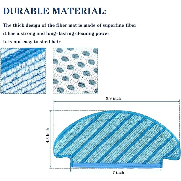 Chiffons de vadrouille lavables en superfibre pour aspirateur Ecovacs Deebot Ozmo T8 AIVI T8 Max N8 Pro Plus/ N8 Pro T9