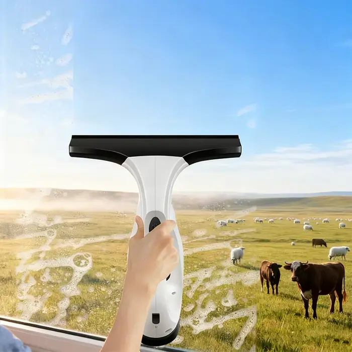 Aspirateur de fenêtre sans fil Rechargeable avec raclette