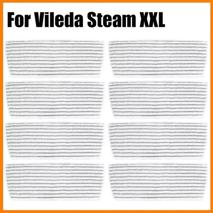 Tampons de nettoyage en profondeur de remplacement lavables et réutilisables pour Vileda Steam XXL/PlusXXL