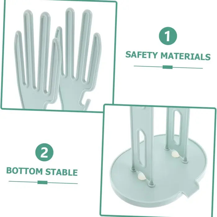 Support de séchage de gants de cuisine avec Base de Drainage