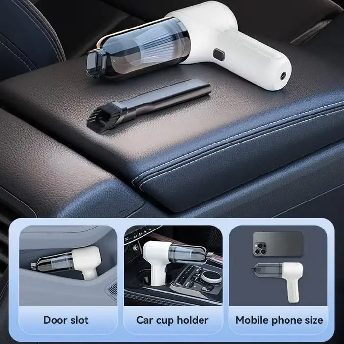 Aspirateur sans fil pour voiture, multifonctionnel et puissant, souffleur et aspirateur tout-en-un, collecteur de poussière portatif