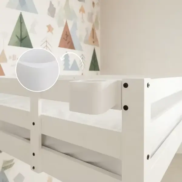 Support de tasse de chevet compatible avec le lit mezzanine IKEA STORA