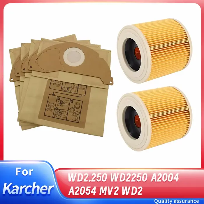 Sacs à poussière avec filtres Hepa pour aspirateur Karcher WD2.250
