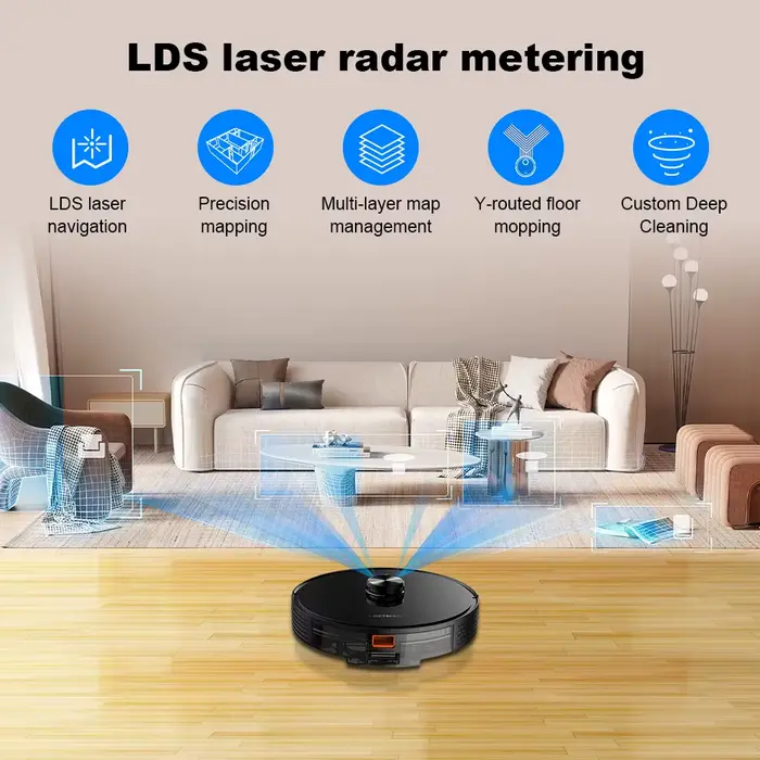 (Code Promo:AEAE10) Aspirateur robot hybride Liectroux