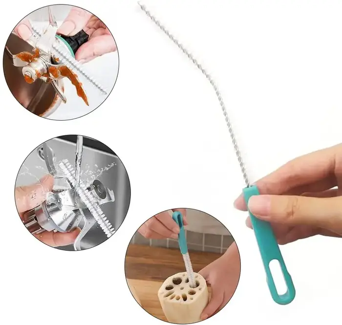 Lame couteau nettoyant bol Pot outil de lavage nettoyage brosse à récurer idéal pour Thermomix TM5 TM6 TM31 TM7 mélangeur Monsieur Cuisine
