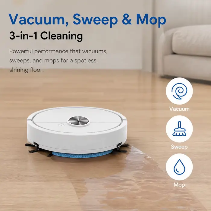 Mini robot aspirateur 3 en 1