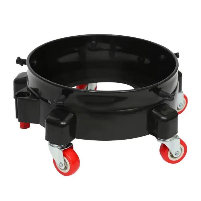 1 pièces seau roulant amovible Dolly 360 ° Kit de détail de roulette pivotante tournante avec plat