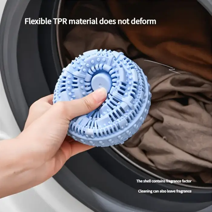 Boules à linge réutilisables, Anti-emmêlement, adoucisseur de tissus, détachant-boules à lessive écologiques, boules de sèche-linge