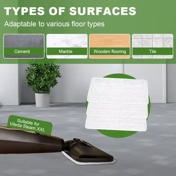 Vileda-Tampon de rechange pour nettoyeur vapeur média