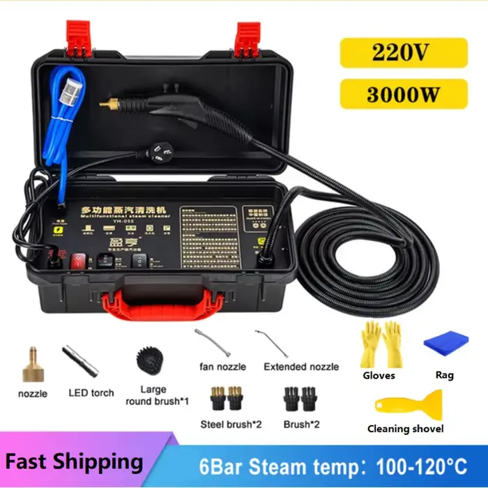 Nettoyeur à vapeur haute température 110/220V 3000W, nettoyeur de désinfection alcaline pour panneau