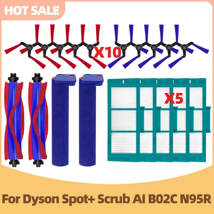 Compatible avec Dyson Spot+ Scrub AI B02C N95R Aspirateur Brosse principale
