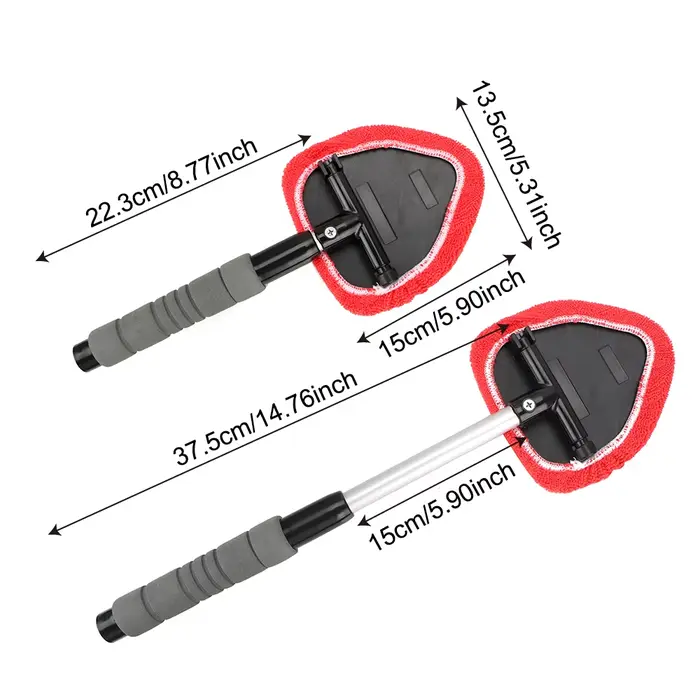 Nettoyant télescopique pour vitres de voiture, brosse pour livres de pare-brise, nettoyeur de vitres de voiture, éliminateur de brume de grattage, microcarence