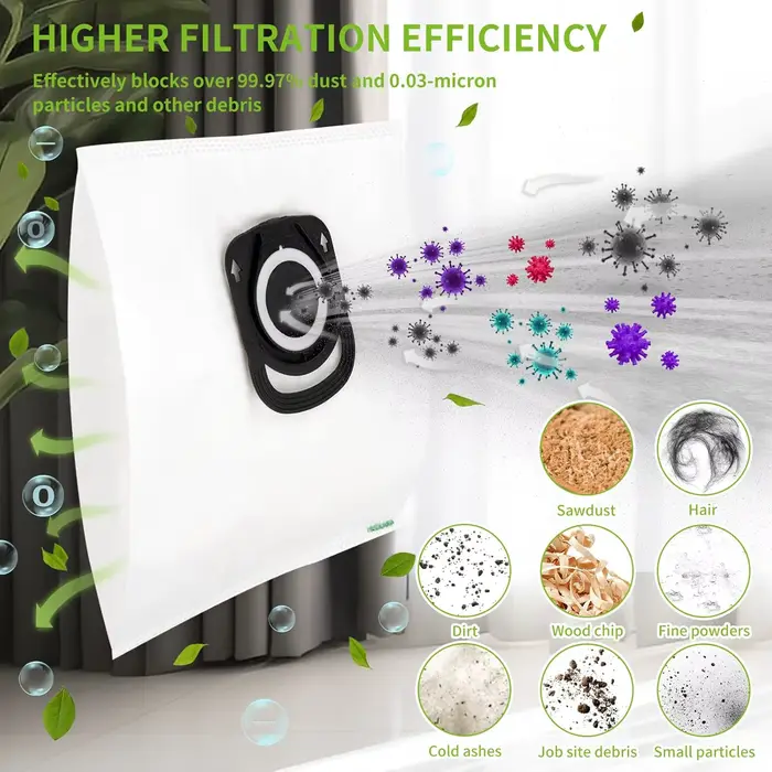 Sacs Hygiène+ ZR200520 ZR200720 ZR200920 Compatibles avec Rowenta Tefal Moulinex Silence Force