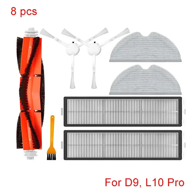 Pièces de rechange pour aspirateur Robot Xiaomi Dreame D9