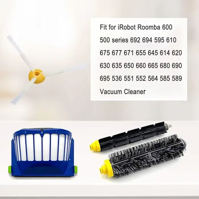 Pour IRobot Roomba série 500 et 600 550 560 650 620 694 676 675 692 Robots de nettoyage de sol brosse à rouleau