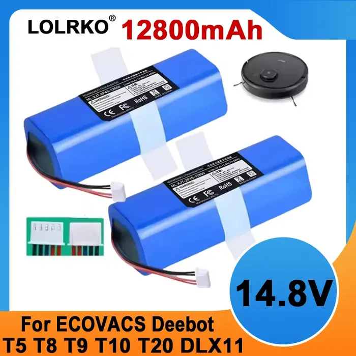 Nouvelle Batterie ECOVACS 2026 S10-LI-144-5200 12800mAh pour Aspirateur Robot