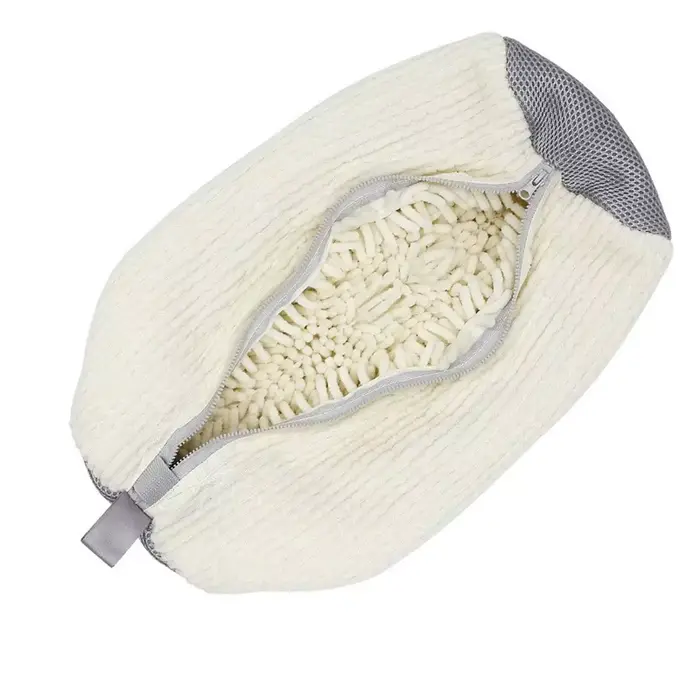 Fibre Fluffy 360 ° Sac de lavage de chaussures Surround Cleaning - Sac à linge réutilisable