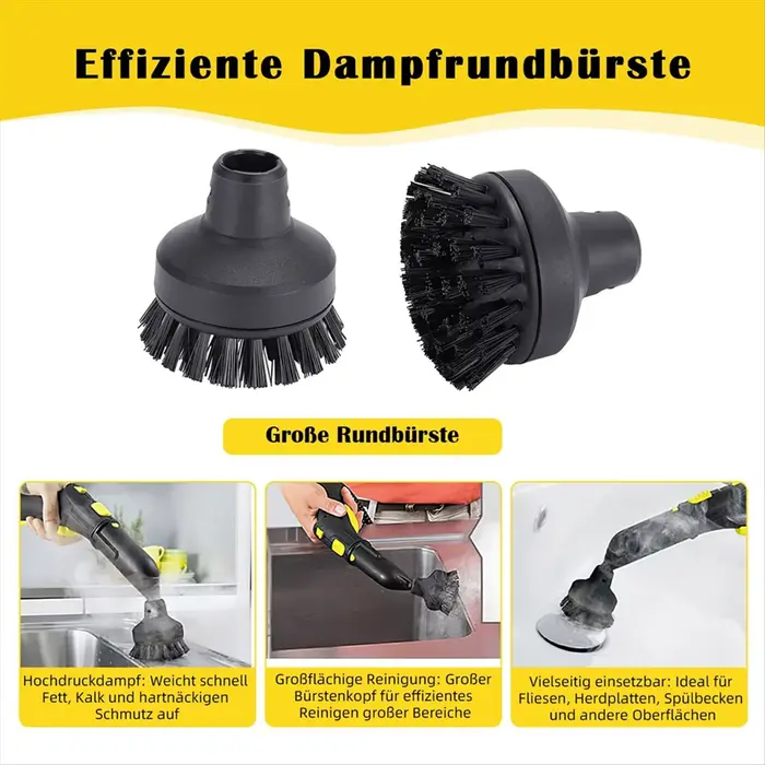 Ensemble d'accessoires AD11 de 10 pièces pour nettoyeurs vapeur Karcher SC1