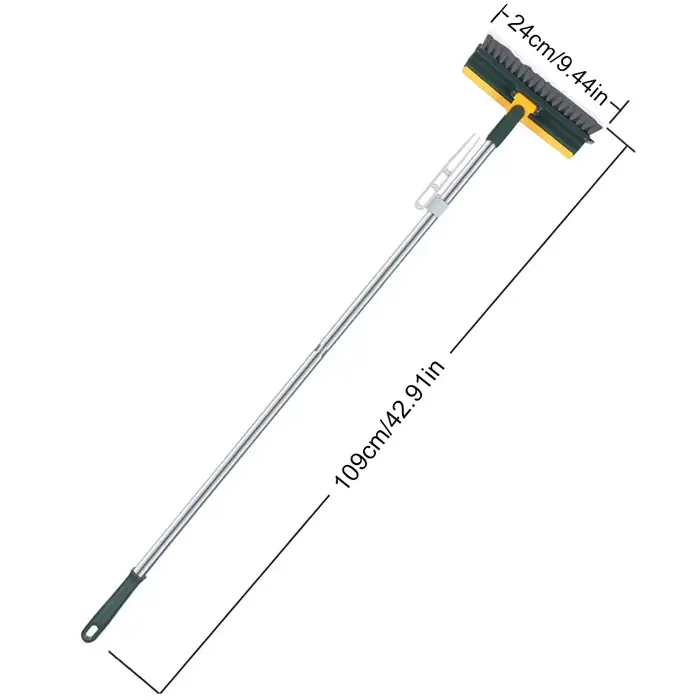 Brosse de nettoyage UNTIOR manche long 180 ° Serpillière rotative avec raclette