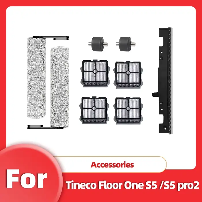 Kit de filtres HEPA pour aspirateur à main TINECO iFloor 5 / Floor One S5, brosse à rouleau souple,