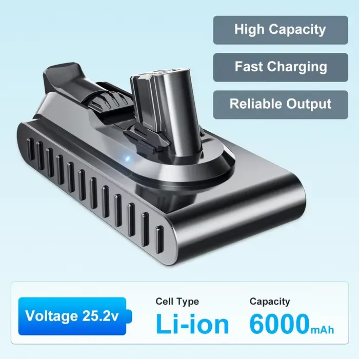 Pour batterie Dyson V12 25.5V 6000mAh