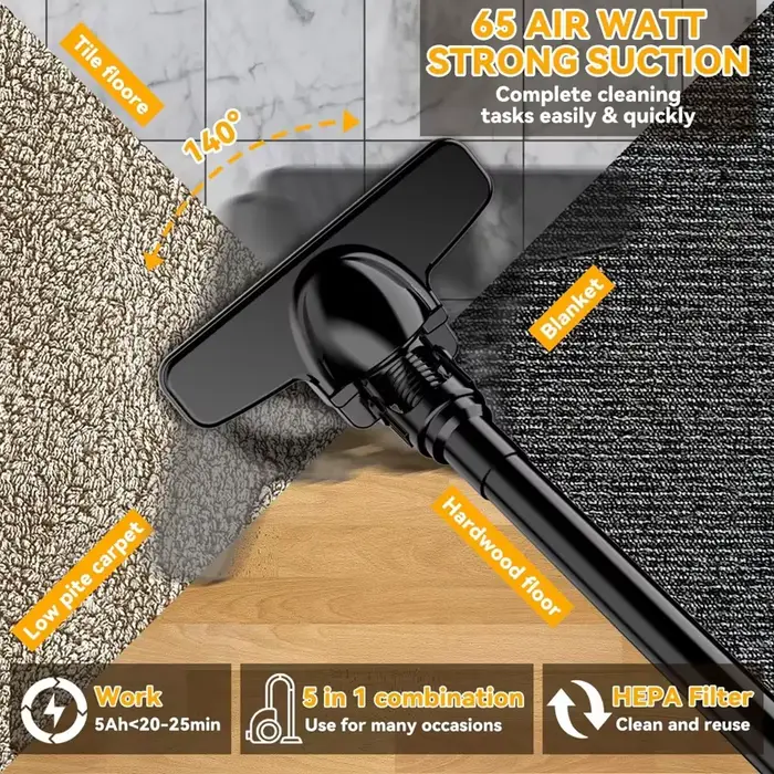EG 16000PA grande aspiration sans fil aspirateur électrique collecteur de poussière