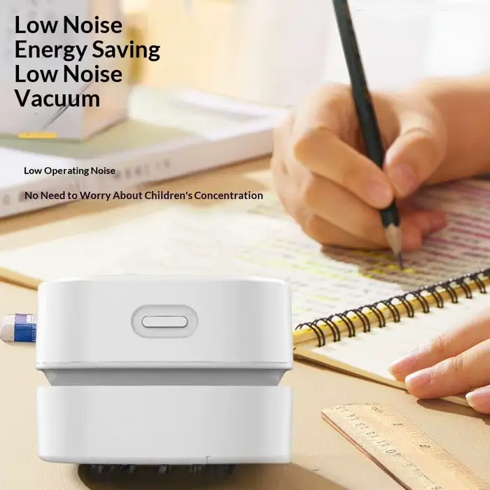 HOMEFISH 2025 aspirateur de bureau à main haute aspiration Portable voiture crayon nettoyeur pour les étudiants nouveau modèle