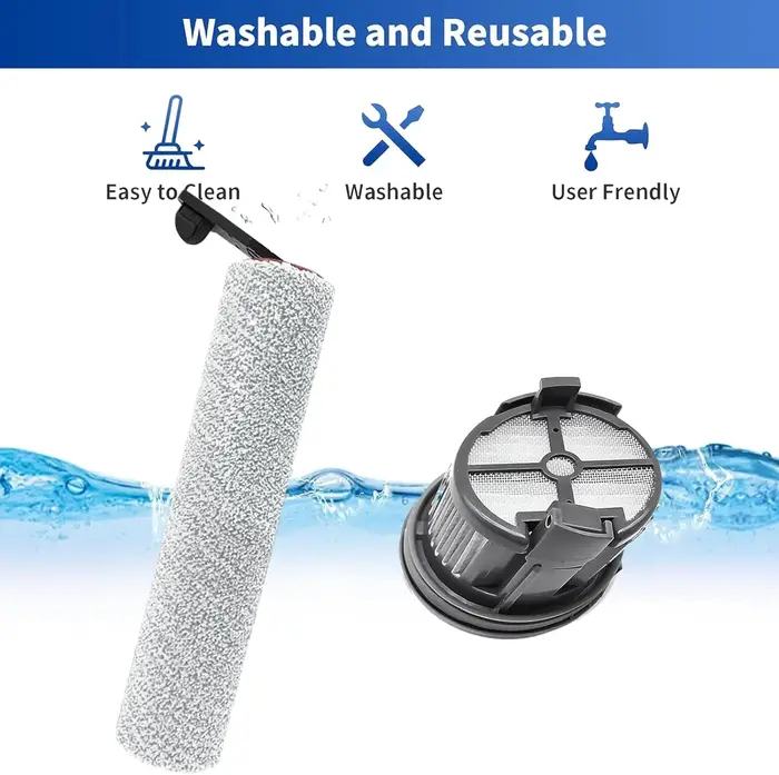 Rouleau d'aspirateur pour Dreame H14 Dual / H14 Pro / H14 / H20 Pro Plus / H20 Ultra / H30 Ultra, accessoires de filtre Hepa