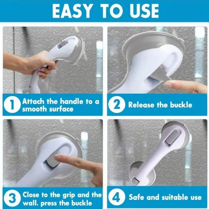 Barres d'appui à aspiration pour salle de bain