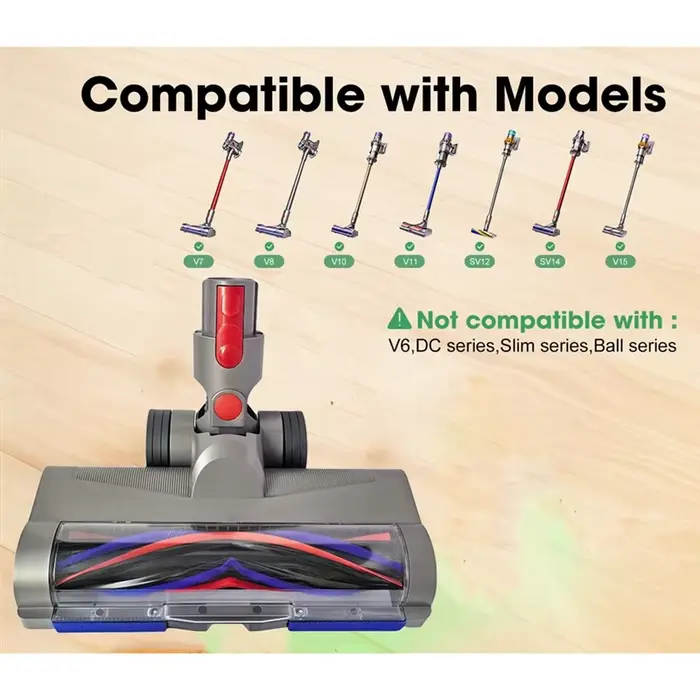 Tête de nettoyage Anti-emmêlement A60P pour Dyson V7 V8 V10 V11 V15